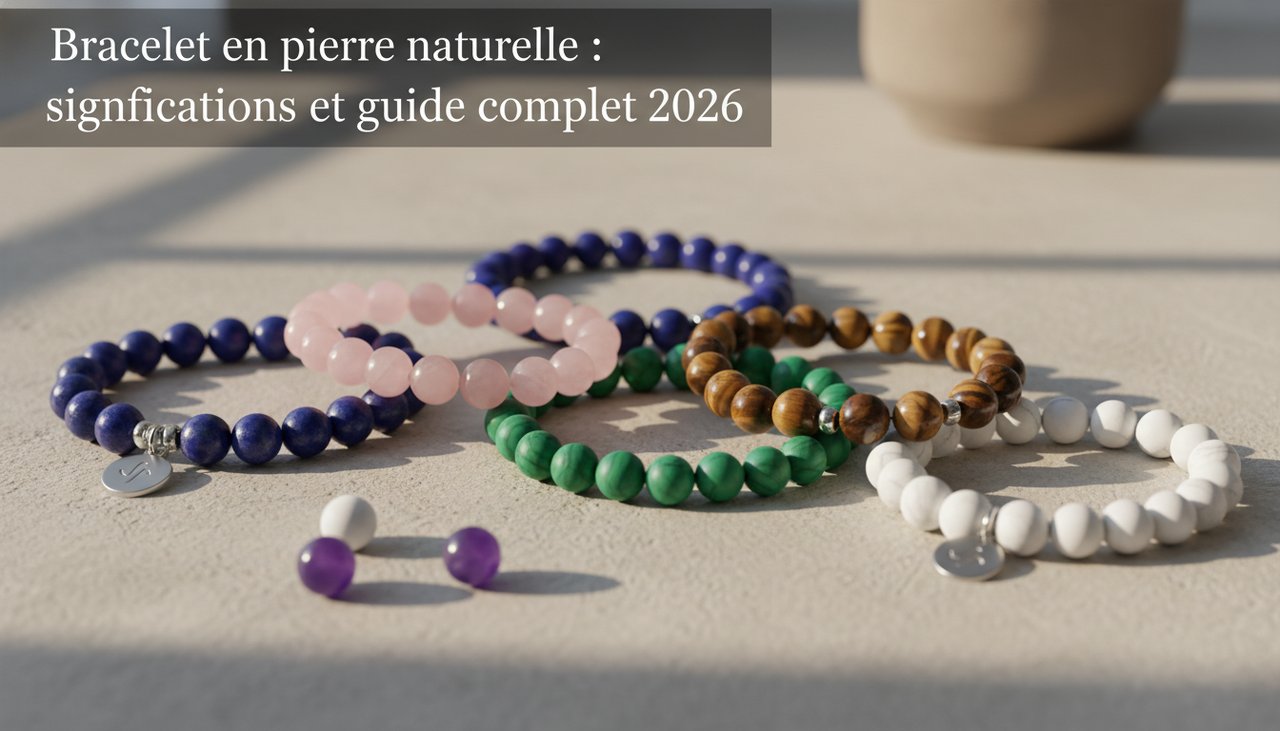 Bracelet en pierre naturelle : significations et guide complet 2026