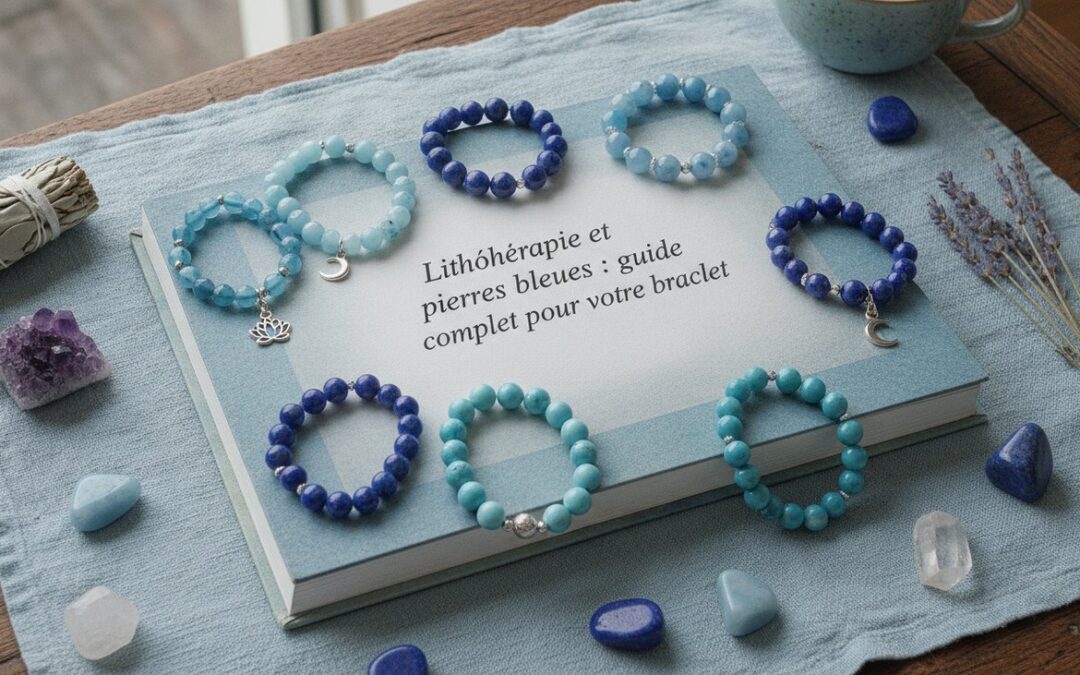 Lithothérapie et pierres bleues : guide complet pour votre bracelet