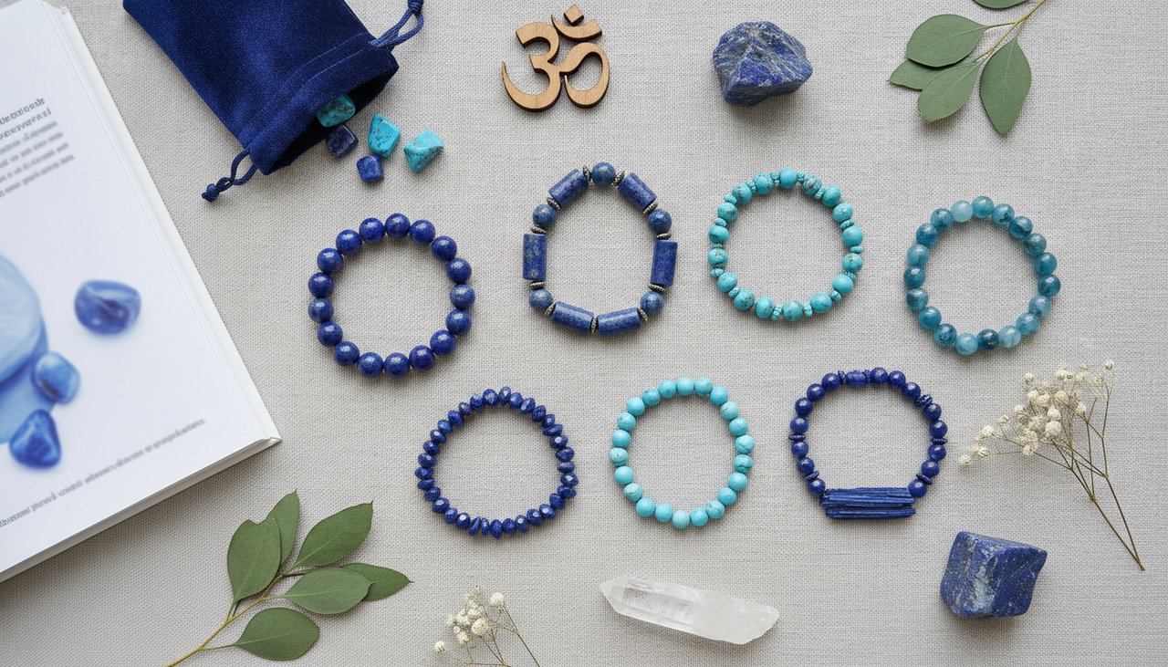 Lithothérapie et pierres bleues : guide complet pour votre bracelet