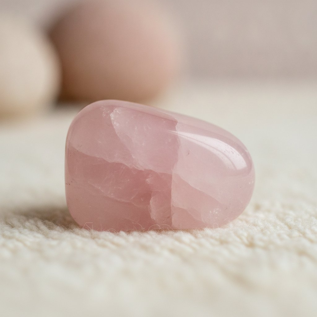 pierre quartz rose polie