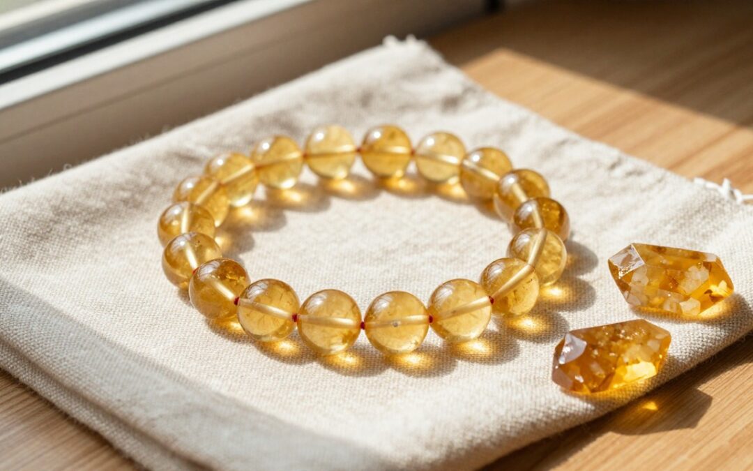 Bracelet citrine : vraie ou chauffée, vertus et entretien